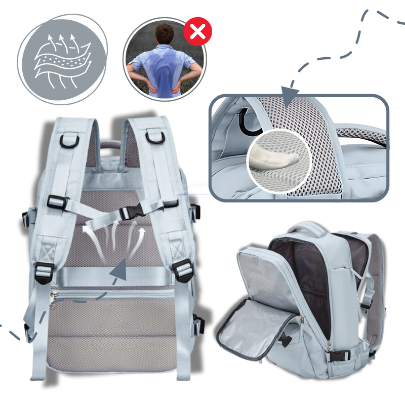 Waterproof USB Charging Travel Rucksack