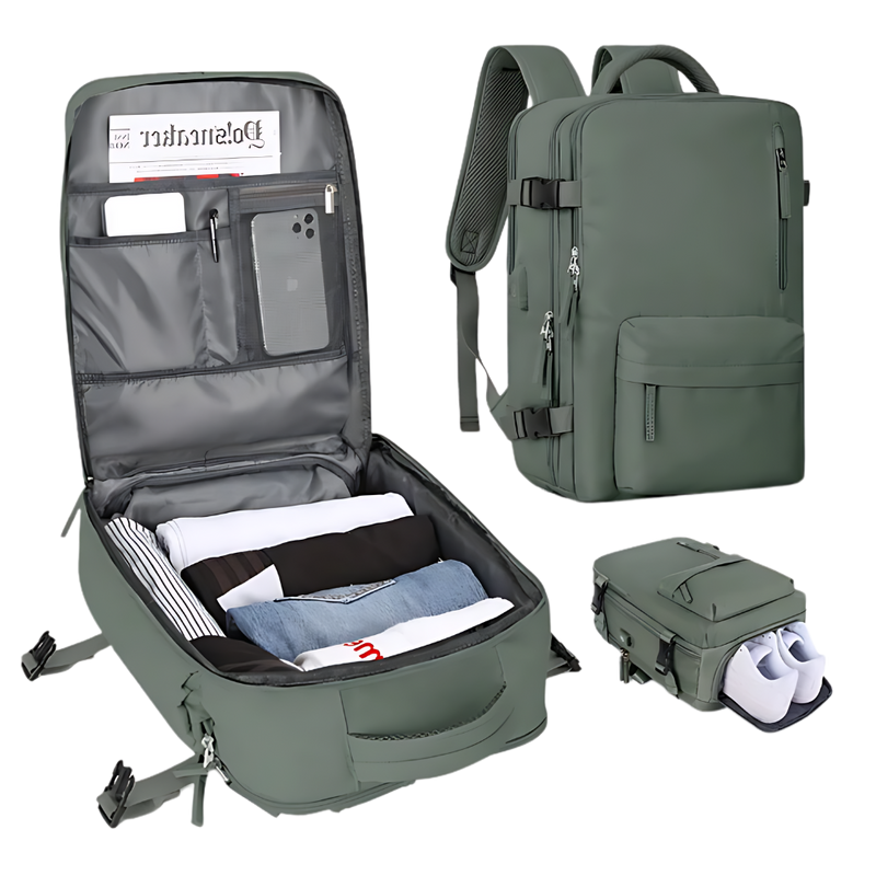 Waterproof USB Charging Travel Rucksack