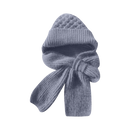 Windproof Knitted Hooded Hat with integrated Scarf and Ear Protection