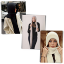 Windproof Knitted Hooded Hat with integrated Scarf and Ear Protection