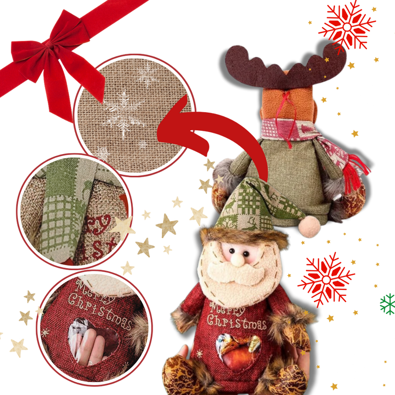 Zip Close Reusable Christmas Gift Bag