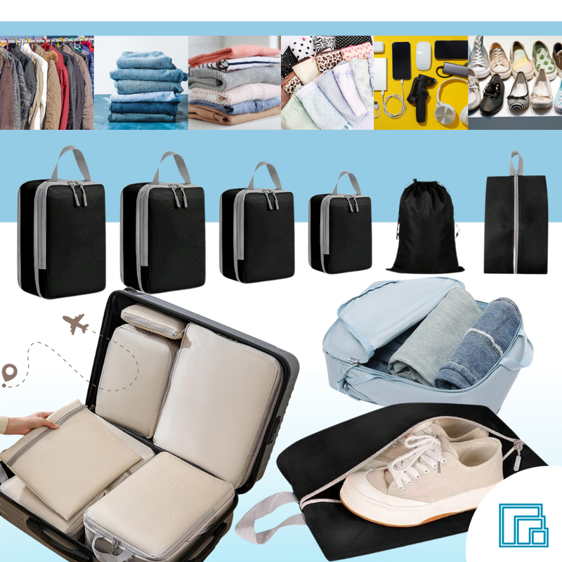 Zip Compress Luggage Organizer