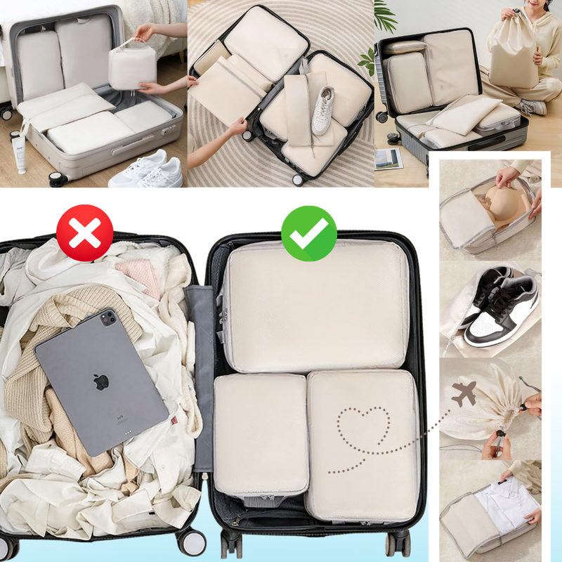 Zip Compress Luggage Organizer